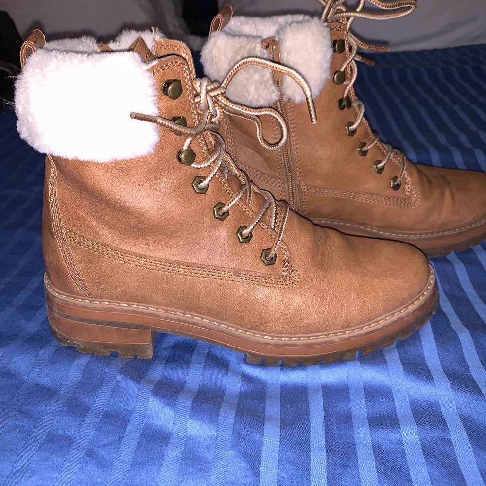 Steve Madden faux fur boots